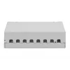 Plākstera panelis DIGITUS Desktop modular blank, ekranēts, 8 portu, tērauds, pelēks, pie sienas stiprināms