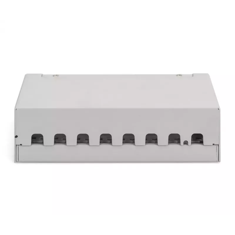 Plākstera panelis DIGITUS Desktop modular blank, ekranēts, 8 portu, tērauds, pelēks, pie sienas stiprināms