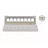 Plākstera panelis DIGITUS Desktop modular blank, ekranēts, 8 portu, tērauds, pelēks, pie sienas stiprināms