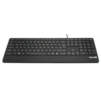 Wortmann AG tastatūra 4000 vadu USB Copilot QWERTZ 105 taustiņi vācu izkārtojums 1,80 m kabelis melna