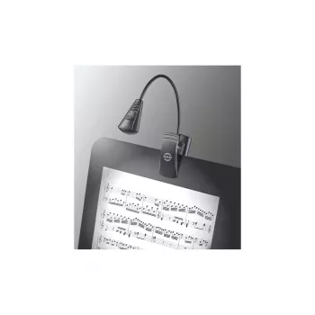 LED notšu gaismeklis König & Meyer 12241 melns ar bateriju darbināms
