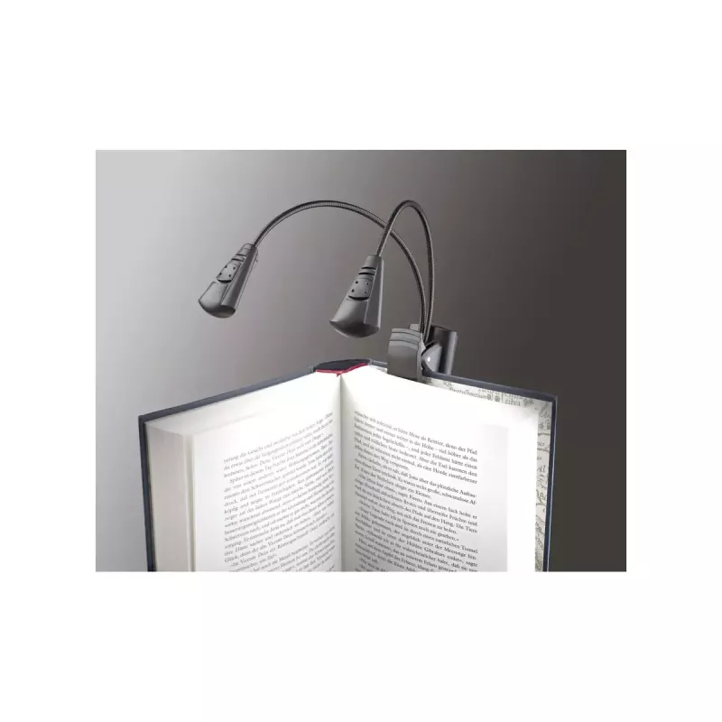 LED nošu pults apgaismojums König & Meyer 12243 melns, darbināms ar baterijām