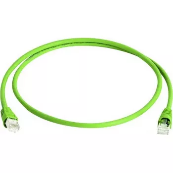 komutācijas kabelis Telegaertner MP8 FS 600 — SFTP Cat.7, RJ-45 vīrišķais uz vīrišķais, 5,0 m, zaļš