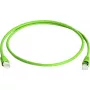 komutācijas kabelis Telegaertner MP8 FS 600 — SFTP Cat.7, RJ-45 vīrišķais uz vīrišķais, 5,0 m, zaļš