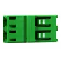 Optiskās šķiedras adapteris LC/APC Telegärtner J08071A0004 zaļš