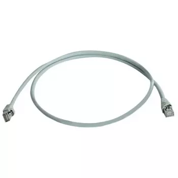 Tīkla savienojuma kabelis Telegaertner Cat6a SF/UTP (S-FTP) 0,25 m, RJ45–RJ21, niķelēti kontakti, pelēks