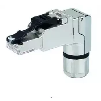 RJ45 savienotājs Telegärtner J00026A4002 Melns nerūsējošais tērauds