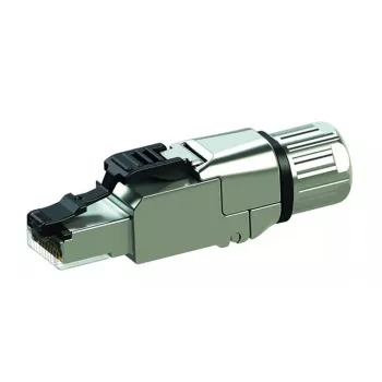 Savienotājs RJ-45 Telegärtner J00026A5001 — sudraba krāsa, Cat6a kabeļiem