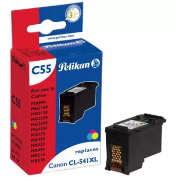 Tintes kārtridžs Pelikan C55, pigmenta krāsu tinte 6 ml, trīskrāsu CMY, 1 gab.