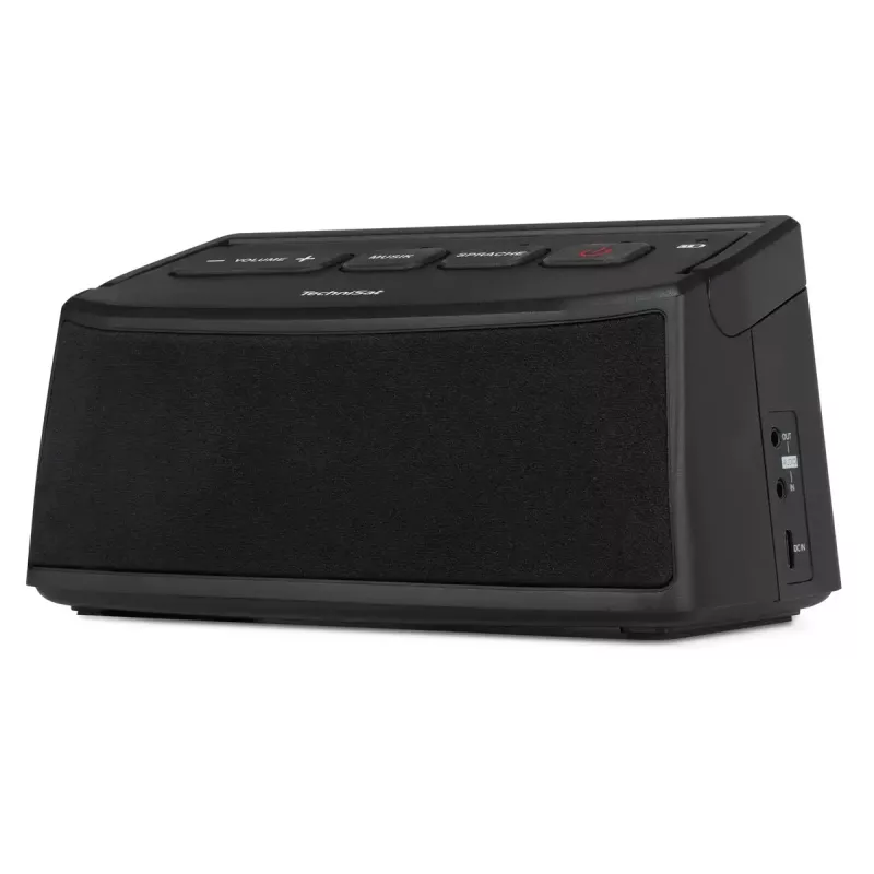 Stereo pārnēsājams skaļrunis TECHNISAT ISIBOX 1 — 4 W RMS, vadu un bezvadu, iebūvēta baterija, USB-C, melns
