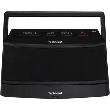 Stereo pārnēsājams skaļrunis TECHNISAT ISIBOX 1 — 4 W RMS, vadu un bezvadu, iebūvēta baterija, USB-C, melns