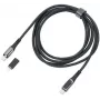 Uzlādes kabelis TROIKA SPEEDY XL melns – USB uzlādes un datu kabelis, modelis CBL20/BK