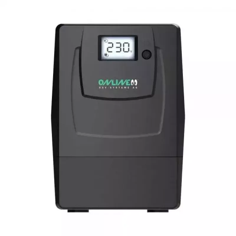 Nepārtrauktās barošanas avots ONLINE USV-Systeme YUNTO Smile 400 Line-Interactive 0,4 kVA 240 W 2 maiņstrāvas ligzdas 12 V 4,5 Ah LCD tornis