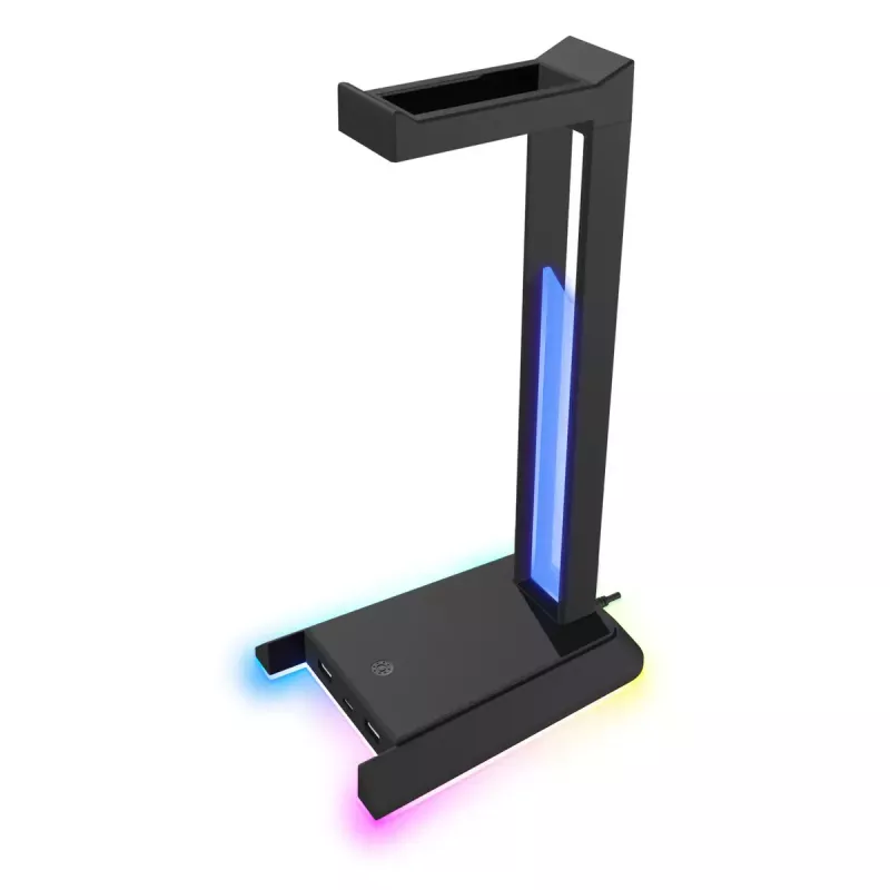 Austiņu statīvs Speedlink EXCELLO NX RGB — melna, 226 g
