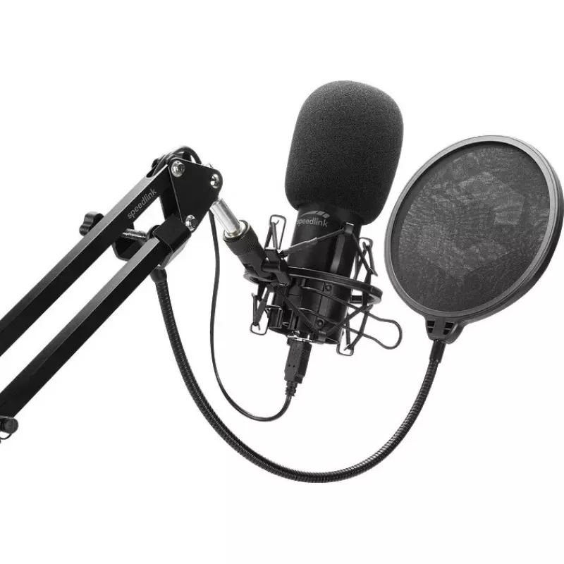 Studijas mikrofons SPEEDLINK Volity Ready melns
