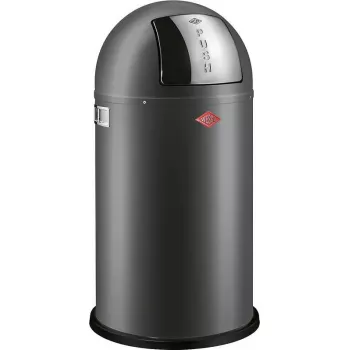 Atkritumu tvertne Wesco Kickmaster Soft Graphite Matt 112769 — ar pedāli darbināma tērauda tvertne, 20–25 L