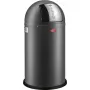 Atkritumu tvertne Wesco Kickmaster Soft Graphite Matt 112769 — ar pedāli darbināma tērauda tvertne, 20–25 L