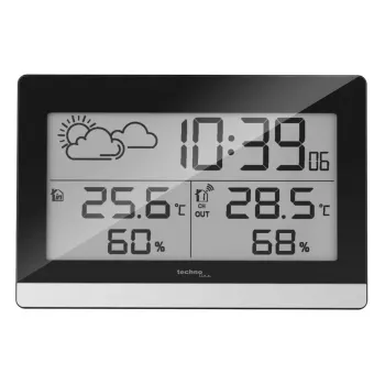 Digitālā meteoroloģiskā stacija Technoline WS 9255 Melns Sudraba