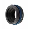 Kameras objektīva adapteris Novoflex NEX/PENT — stiprinājuma adapteris Sony NEX uz Pentax K, melns/zils
