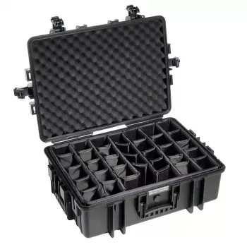 B&W Cases Type 6500 portfeļa klasiskā kofera kaste melna polipropilēna