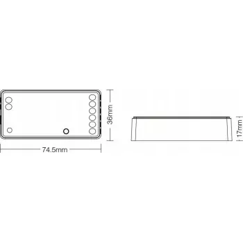 LED kontrolleris MiBoxer FUT037Z+ 3in1 RGBW Zigbee 3.0