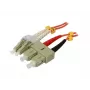 Optiskās šķiedras kabelis Synergy 21 S216728 0,5m 2x LC 2x SC oranžs