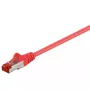 Tīkla kabelis Goobay CAT 6 komutācijas kabelis RJ-45 Cat6 0.25 m sarkans