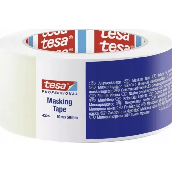 Maskēšanas lente Tesa 04325 50 m × 50 mm, balta, vispārējas nozīmes krāsotāju lente
