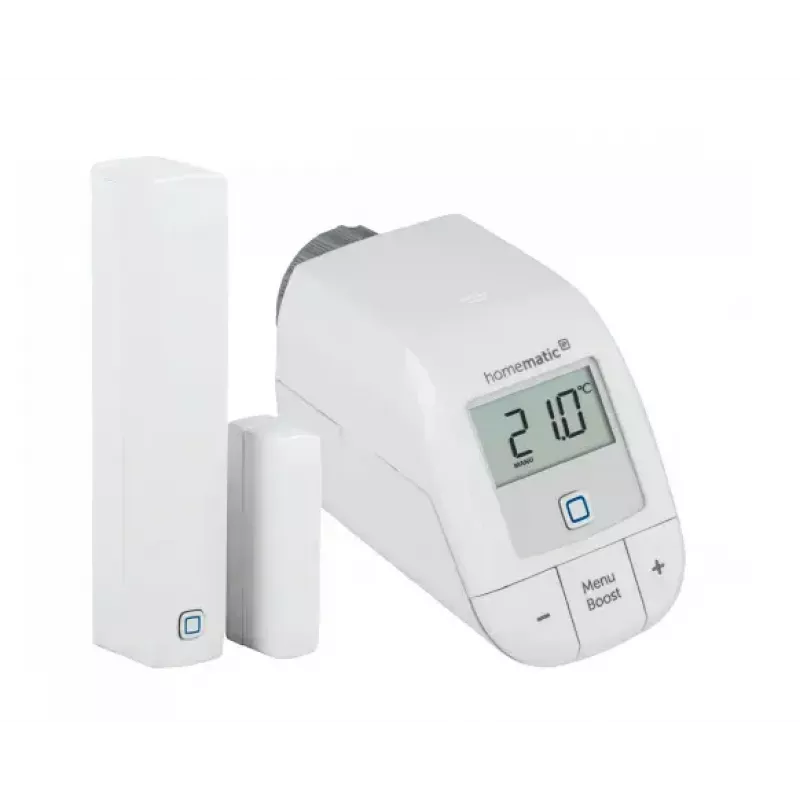 Homematic IP HmIP-SK9 apkures iesācēju komplekts easy connect (pamata radiatora termostats + loga/durvju kontakts)