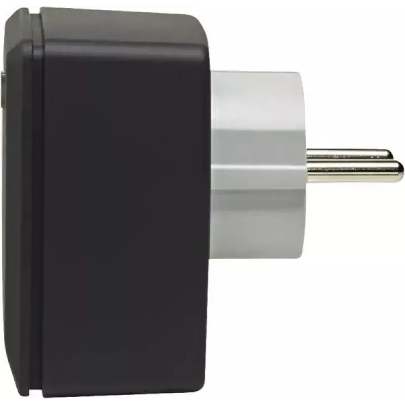 Viedais pieslēgvietas adapteris eQ-3 Homematic IP 161599A0, iekštelpām, antracīta krāsā, plastmasas korpuss, 70×70×39 mm