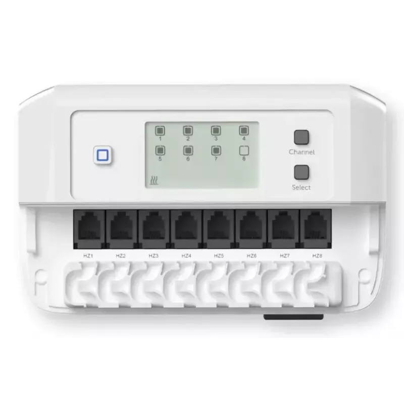 Grīdas apsildes kontrolieris 8 kanālu motorizēts, eQ-3 Homematic IP, digitālais termostats (RF, maiņstrāva 230 V)