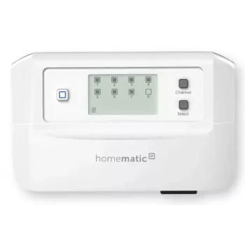 Grīdas apsildes kontrolieris 8 kanālu motorizēts, eQ-3 Homematic IP, digitālais termostats (RF, maiņstrāva 230 V)