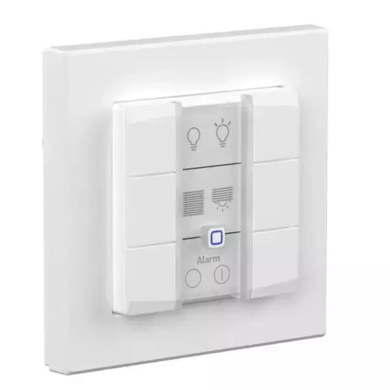 Wall switch panel eQ-3 Homematic IP Wandtaster 6‑button plastic balta