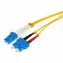 Šķiedru optiskais kabelis Tecline 799LS10 LC SC SMF 10 m dzeltens