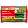 Skrūvju enkurs Fischer SX Plus zaļa 25 mm 90 gab.