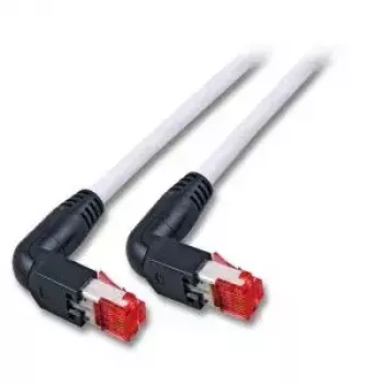Tīkla kabelis EFB Elektronik RJ45 90°S/STP Cat6 RJ-45 Cat7 1 m Pelēks
