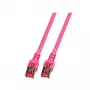 Tīkla kabelis EFB Elektronik RJ45 S/FTP Cat.6 10m fuksīna