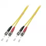 Optiskās šķiedras kabelis EFB Elektronik O2003.20 20 m ST Dzeltens