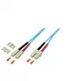 Optiskās šķiedras kabelis EFB Elektronik O7413.20 20 m SC Tirkīza