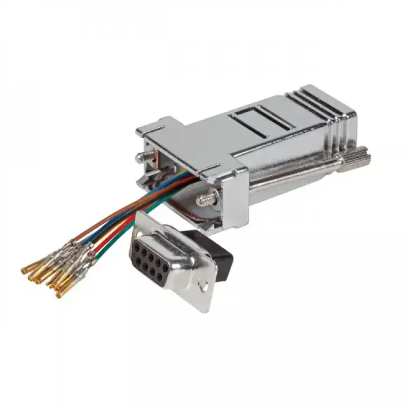 Kabeļa savienotājpārejas adapteris EFB Elektronik ETM23067 — DB-09 uz RJ-45, pelēks