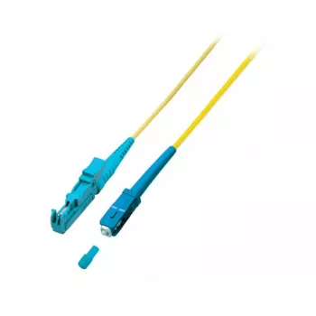 Optiskās šķiedras kabelis EFB Elektronik O0839.5 — OS2, 5 m, E-2000 (LSH) uz LC, 9 µm, dzeltens