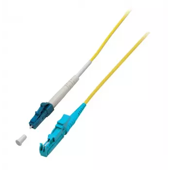 Optiskās šķiedras kabelis EFB Elektronik O0863.5 — OS2 9 µm, E-2000 (LSH) uz LC, 5 m, dzeltens