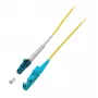 Optiskās šķiedras kabelis EFB Elektronik O0863.5 — OS2 9 µm, E-2000 (LSH) uz LC, 5 m, dzeltens