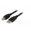 USB kabelis EFB Elektronik K5256SW.1,8 1.8m USB A USB B Melns
