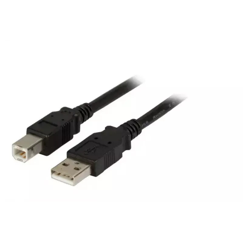 USB kabelis EFB Elektronik K5256SW.1,8 1.8m USB A USB B Melns