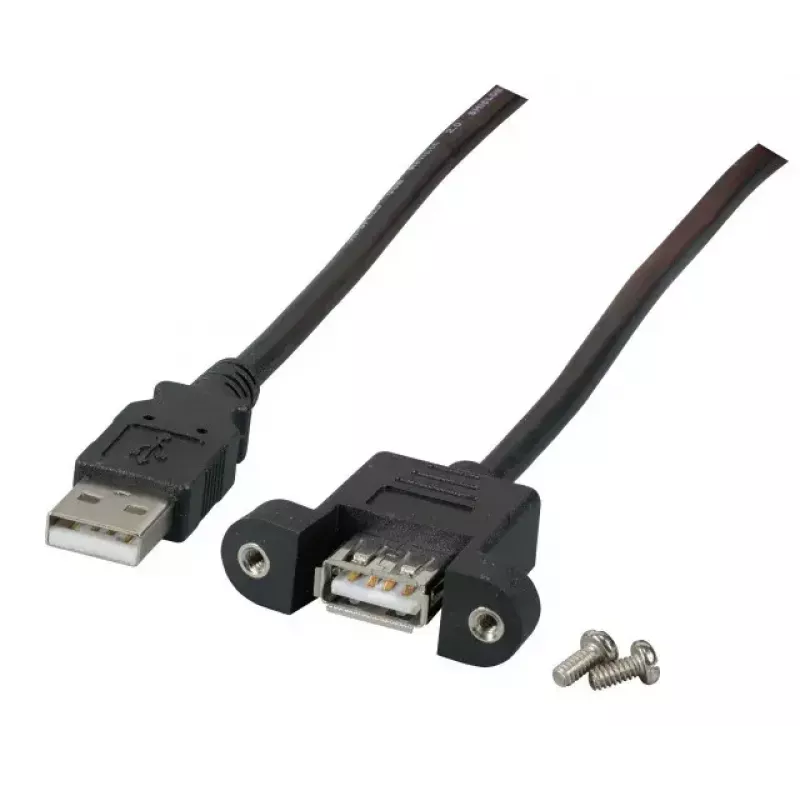 USB kabelis EFB Elektronik K5291SW.3V2 3m USB A melns