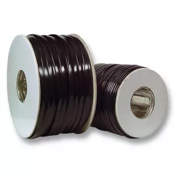 Lentveida kabelis EFB Elektronik 91104.100, melns PVC apvalks, 100 m garums