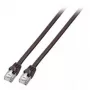 Tīkla kabelis EFB Elektronik S/FTP Cat.6 RJ45 Melns 1m
