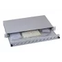 Patch panel 1U EFB Elektronik B71006.12OM4 — ST optiskie savienotāji, metāls, 483×44,5×244 mm