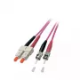 Optiskās šķiedras kabelis EFB Elektronik O0347.2 2 m ST SC violets
